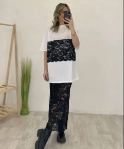 Φούστα με δαντέλα V21201