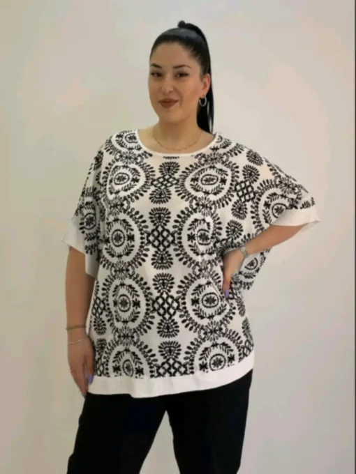 Μπλούζα box OneSize oversized V31575